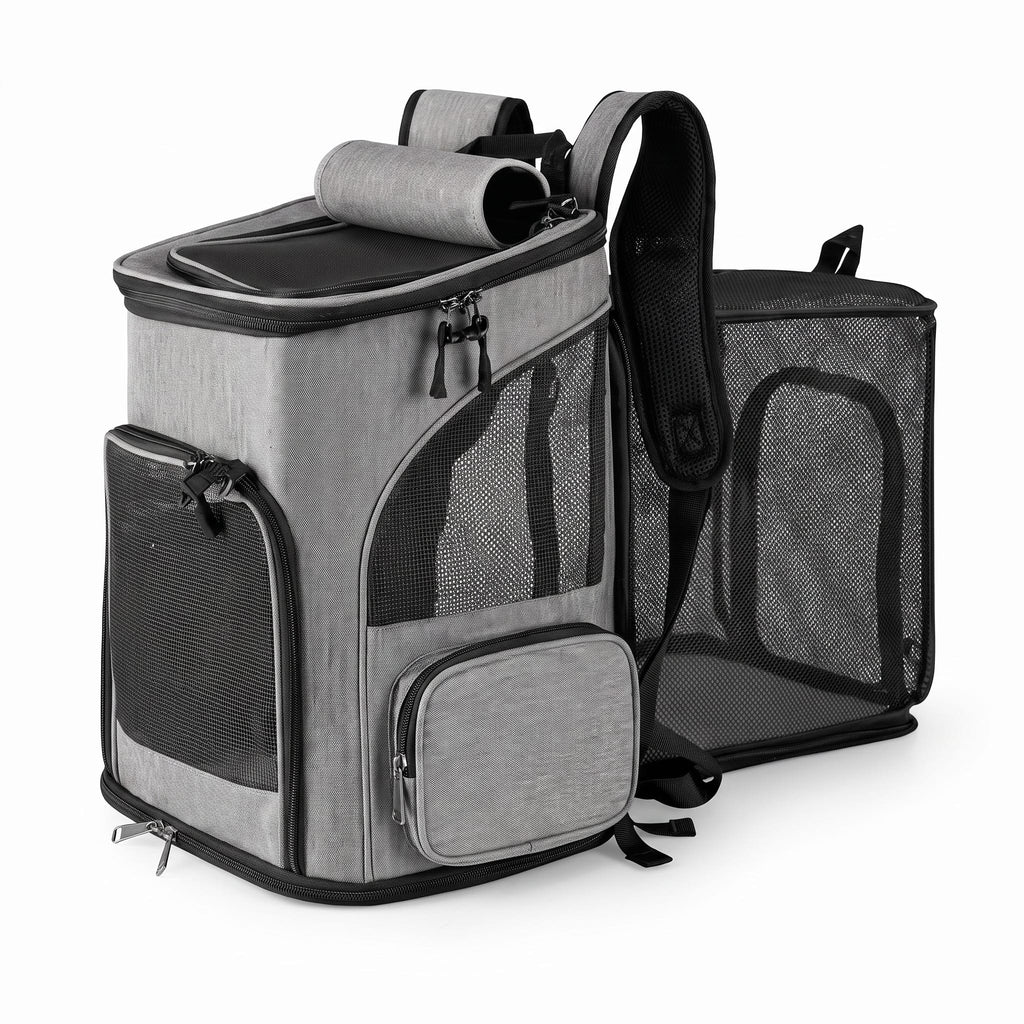 Miaou & Co Sac à Dos de Transport pour Chat Randonnée Extensible