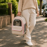 Miaou & Co Sac à Dos pour Chat avec Hublot Transparent