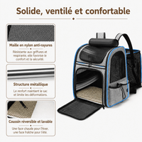 Miaou & Co Sac à Dos Transport Chat Extensible