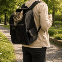 Miaou & Co Sac à Dos Transport Chat Extensible