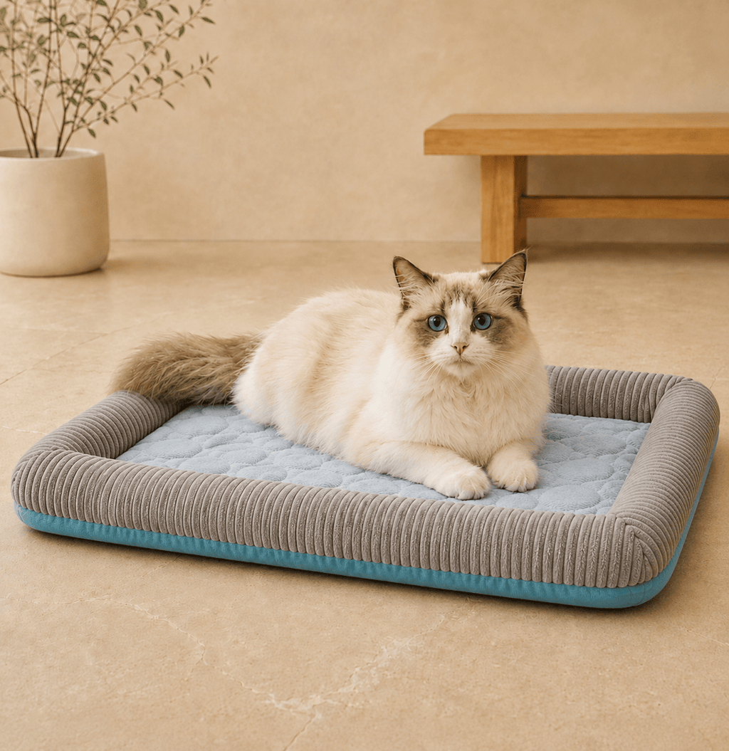 Miaou & Co Tapis Rafraîchissant d'Été pour Chat - Couchage Frais