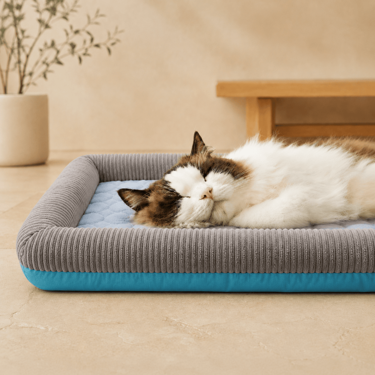 Miaou & Co Tapis Rafraîchissant d'Été pour Chat - Couchage Frais