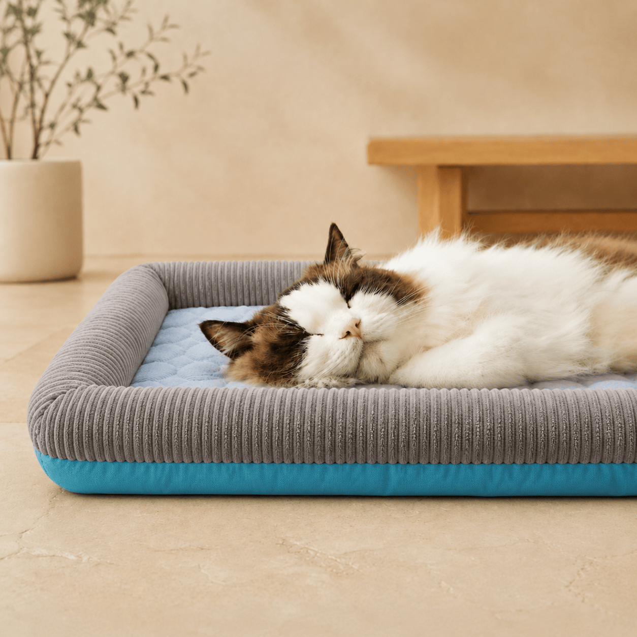 Miaou & Co Tapis Rafraîchissant d'Été pour Chat - Couchage Frais