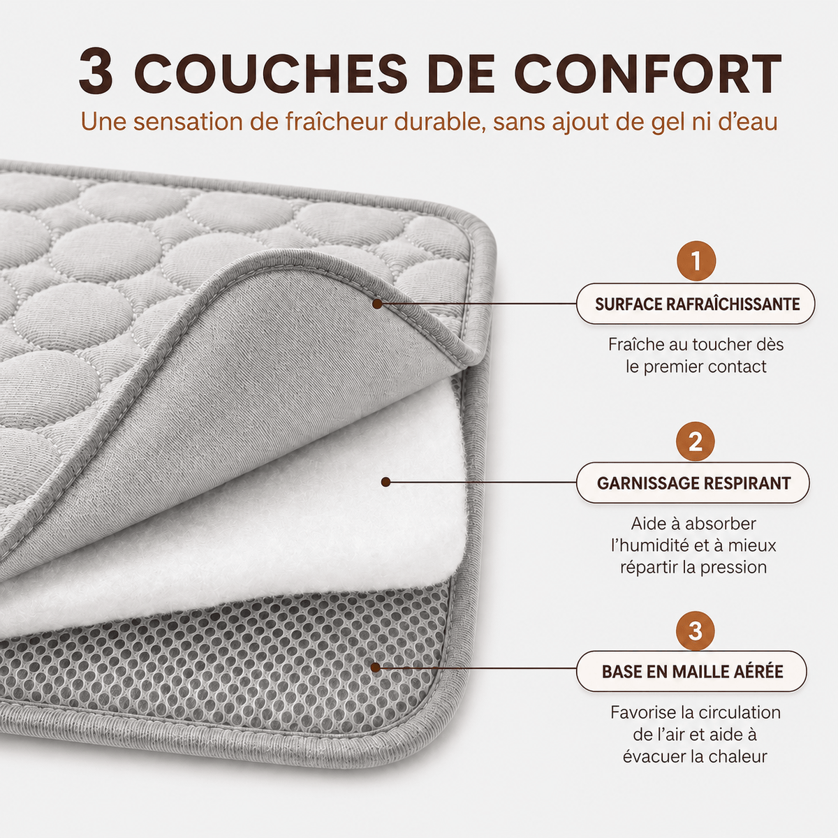 Miaou & Co Tapis Rafraichissant Non Toxique pour Chat