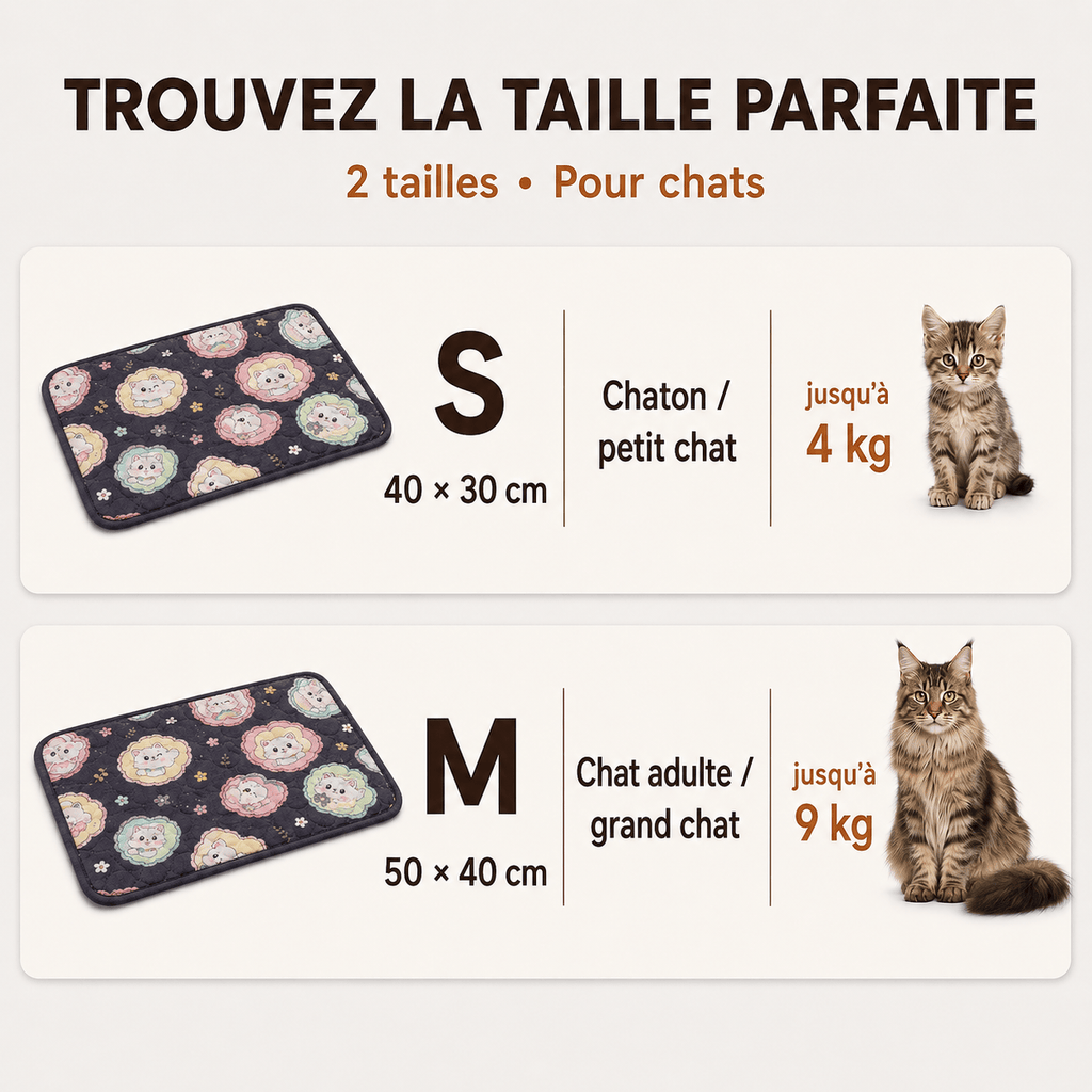 Miaou & Co Tapis Rafraîchissant pour Chat sans Gel
