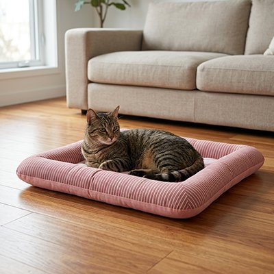 Tapis Rafraîchissant d'Été pour Chat 45x35 à 76x58cm - Couchage Frais 2 Coloris | Miaou&Co